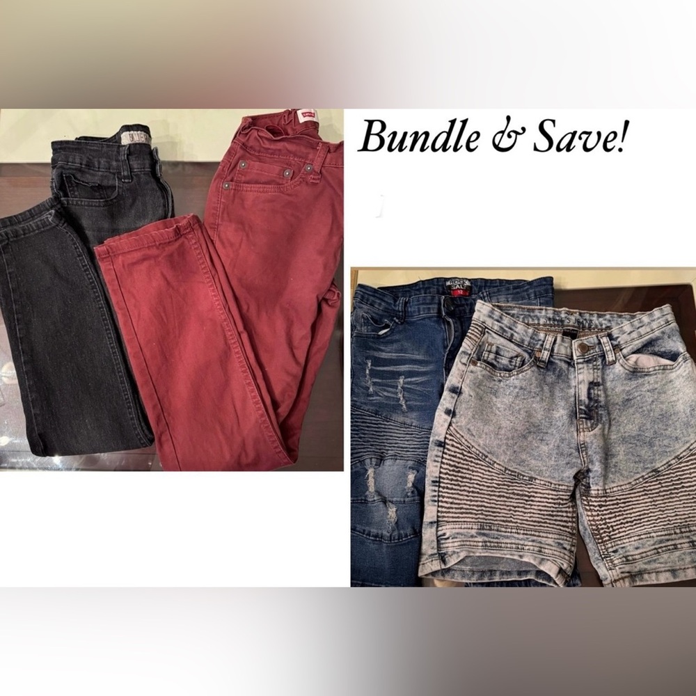 2 Boys Jeans & 2 Boy Shorts. Bundle & Save!
Lot of 4